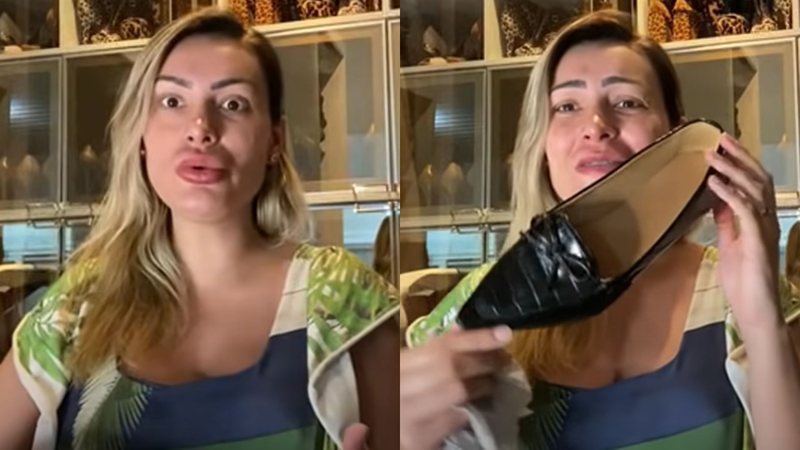 Andressa Urach choca ao mostrar antiga coleção de sapatos: "Eu tinha uma compulsão" - Reprodução/YouTube