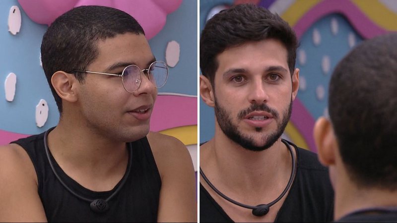 BBB22: Rodrigo procura Viny e tem conversa surreal que vira piada: "Carente" - Reprodução/TV Globo