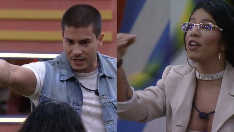 BBB22: Arthur e Maria discutem feio após jogo da discórdia: "Vai toma no c*" - Reprodução / TV Globo