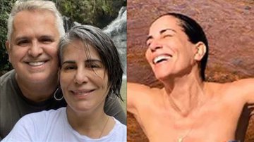 Aos 58 anos, Gloria Pires surge só de biquíni e ostenta corpo enxuto em cachoeira - Reprodução/Instagram