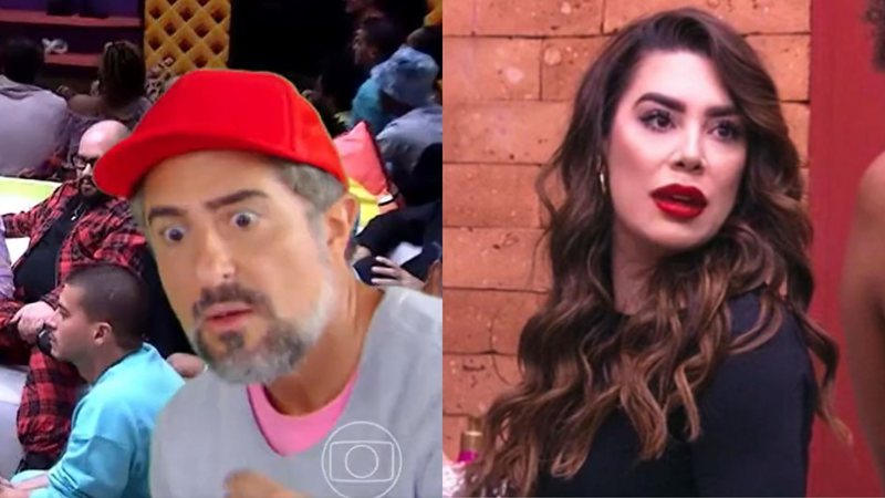 BBB22: No 'Caldeirão', Marcos Mion usa camiseta tirando sarro de Naiara Azevedo - Reprodução/TV Globo