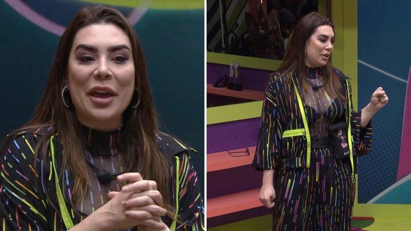 BBB22: Abalada, Naiara Azevedo ameaça desistir: "Não estava preparada" - Reprodução/TV Globo