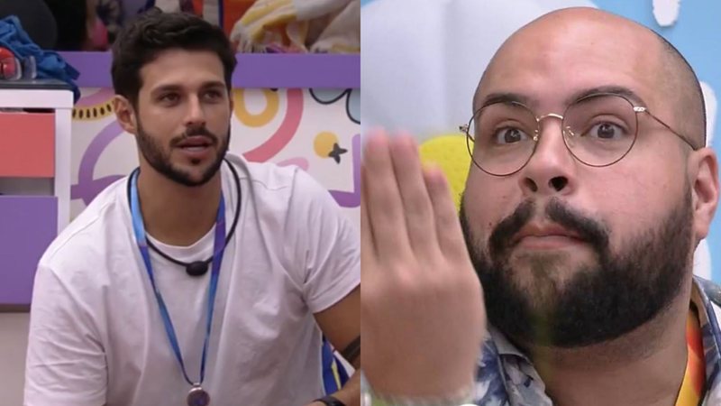 BBB22: Climão! Rodrigo leva sermão de Tiago Abravanel: "Vontade de chorar" - Reprodução/TV Globo