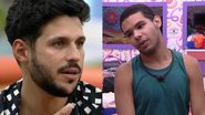 Rodrigo quase mostra demais e Vyni brinca no BBB22 - Reprodução/Globo