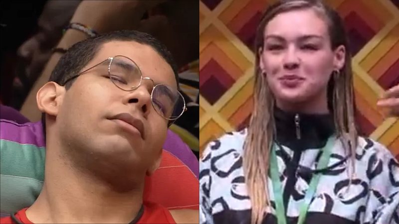 BBB22: Vinicius debocha e finge dormir em apresentação de Bárbara: "Sem educação" - Reprodução/TV Globo