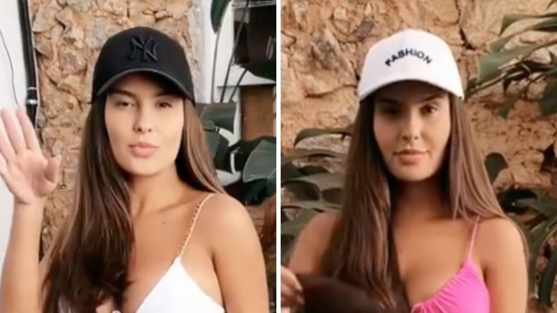 Ex-BBB Thais Braz troca de biquíni em vídeo e deixa corpaço em evidência: "Qual você prefere?" - Reprodução/Instagram