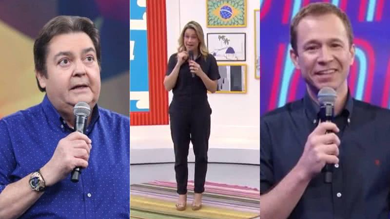 Ao vivo, Fernanda Gentil comete gafe e quase cita Faustão após saída da TV Globo: "Domingão do... Tiagão" - Reprodução/TV Globo