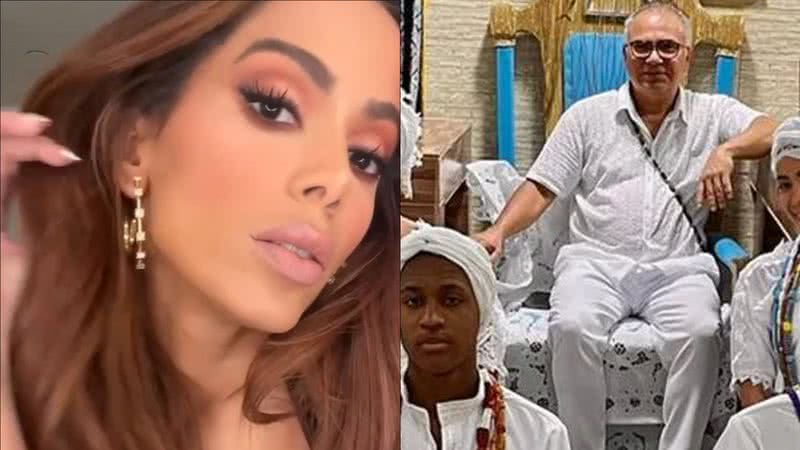 De turbante e roupa branca, Anitta surge no terreiro de candomblé em clique raro - Reprodução/Instagram