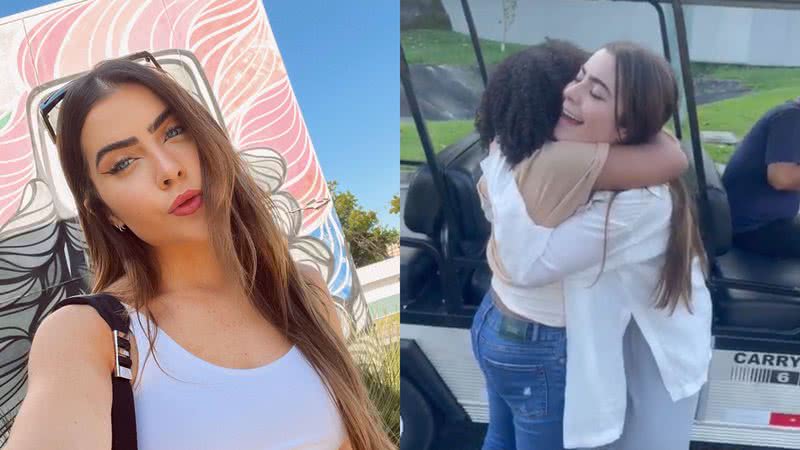 Filha do ex-BBB Douglas Silva se emociona ao conhecer Jade Picon - Instagram