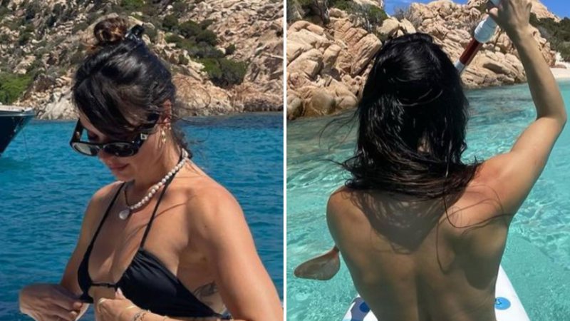 Isis Valverde tira o biquíni e mostra tudo em praia na Europa: "Alguém viu?" - Reprodução/Instagram