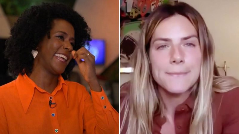 Postura de Maju Coutinho ao entrevistar Giovanna Ewbank no Fantástico gera comentários: "Dói" - Reprodução/TV Globo