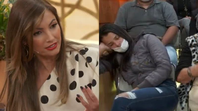 Mulher que dormiu na plateia do 'Encontro' retorna e explica - Reprodução/TV Globo