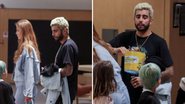 Farra no shopping: feliz da vida, Pedro Scooby e a esposa levam os filhos com Piovani ao cinema - AgNews