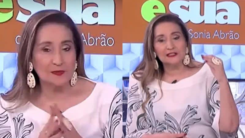 Sonia Abrão relembrou um perrengue que passou na RedeTV! ao ver seu celular tocando ao vivo - Reprodução/RedeTV!