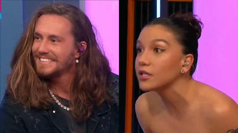 Vitor Kley entrega romance e deixa Priscilla Alcântara sem graça: "Se curtindo" - Reprodução/Multishow