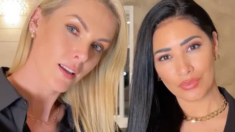 Ana Hickmann e Simaria mostram diferença de altura - Reprodução/Instagram