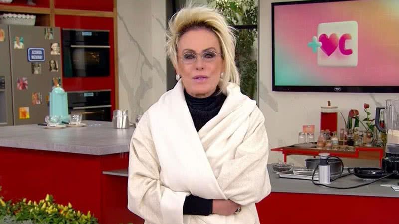 Gente como a gente, Ana Maria Braga sofre com frio e apresenta 'Mais Você' com roupão: "Muito vento" - Reprodução/Gshow