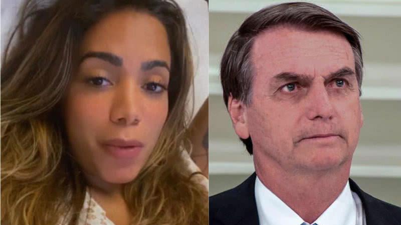 Indignada, Anitta critica Jair Bolsonaro, recebe ataques e responde com ironia: "Machão iam adorar" - Reprodução/Instagram