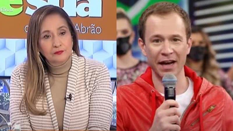 Ao vivo, Sonia Abrão responde alfinetada de Tiago Leifert e sobra até para Luciano Huck: "Deixa no Caldeirão" - Reprodução/Gshow e Rede TV