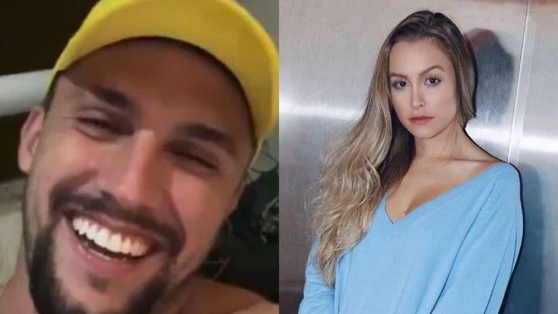 Climão! Em live, ex-BBB Arthur Picoli fica sem graça com aparição surpresa de Carla Diaz: "Ficou nervoso" - Reprodução/Instagram