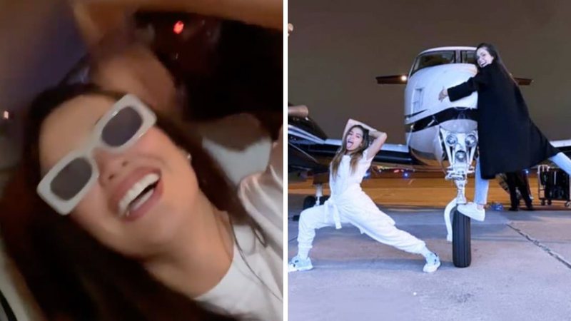 Ex-BBB Juliette Freire pega carona com Anitta em jatinho particular e protagoniza momento povão: "Vai motorista" - Reprodução/Instagram