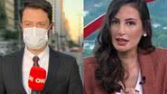 Renan Fiuza e Iara Oliveira, da CNN, sofrem acidente de carro - Reprodução/Instagram e Reprodução/CNN