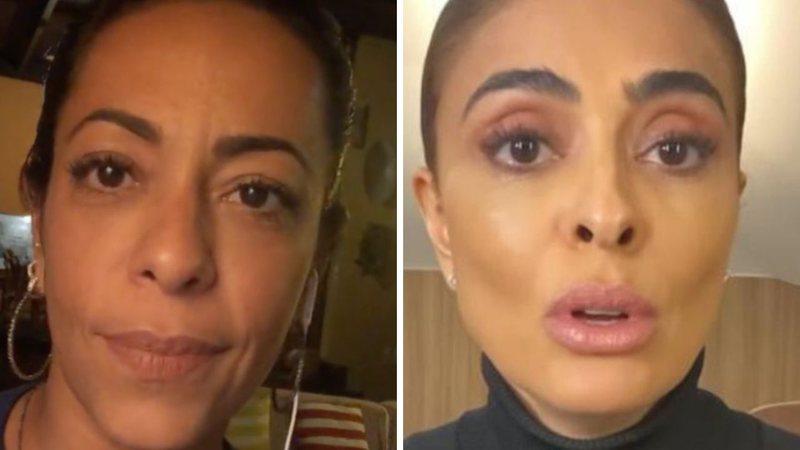 Samantha Schmütz revela teor de conversa privada com Juliana Paes: "Nunca a chamei de covarde" - Reprodução/TV Globo