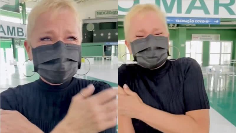 Após ser flagrada recebendo imunizante, Xuxa Meneghel publica vídeo emocionante da vacinação: "Dever cumprido" - Reprodução/Instagram