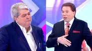 Datena caiu no choro no SBT ao ouvir lindas palavras de Silvio Santos durante o 'Jogo das Três Pistas' - Reprodução/SBT