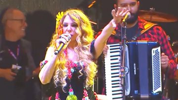 Elba Ramalho interrompe show após público puxar coro contra Bolsonaro: "Não é um comício" - Reprodução/SBT