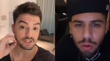 Felipe Neto revelou ter se resolvido com Zé Felipe após receber uma mensagem do cantor - Reprodução/Instagram