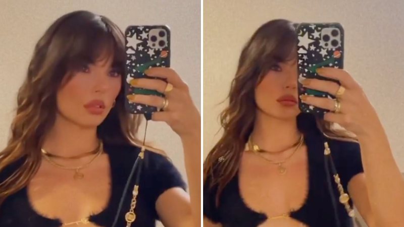 Isis Valverde curte noitada com blusinha sem sutiã e quase mostra demais - Reprodução/Instagram