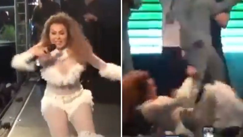 Que fase! Joelma retorna ao palcos, leva tombo e assusta fãs - Reprodução/Instagram