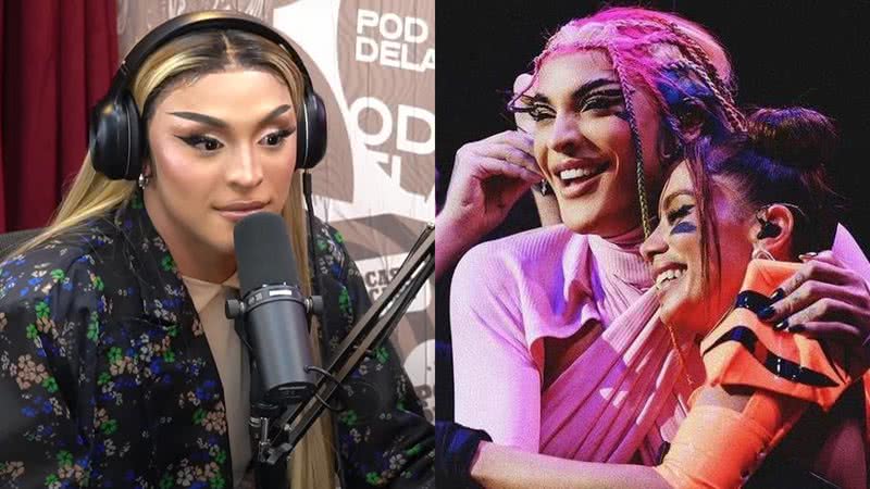 Pabllo Vittar deu detalhes de uma conversa importante que teve com Anitta antes de seu show no Coachella - Reprodução/YouTube/Instagram