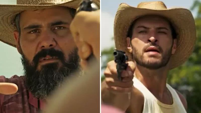 No meio do rio, Levi e Alcides terão um embate e o peão de Tenório levará a pior; confira como será a cena na novela das 9 - Reprodução/TV Globo