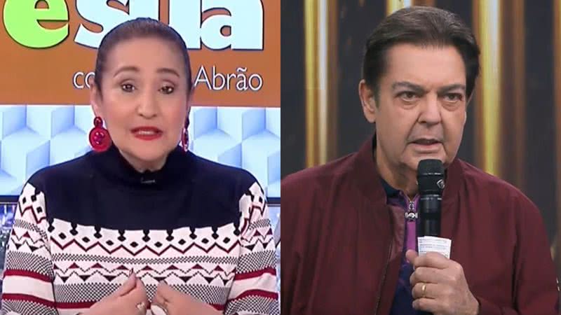 Sonia Abrão acusou a Globo de copiar uma ideia de Faustão durante a despedida de Fátima Bernardes do 'Encontro' - Reprodução/RedeTV!/Band