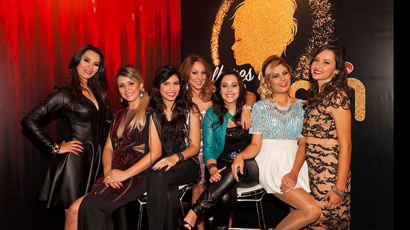 Angélica Porto, Angélica Kerr, Danielle Dias, Paula Bressann, eliminada do dia, Ju Verardi, Lilica Gomes e Juh Batista - Maíra Vieira