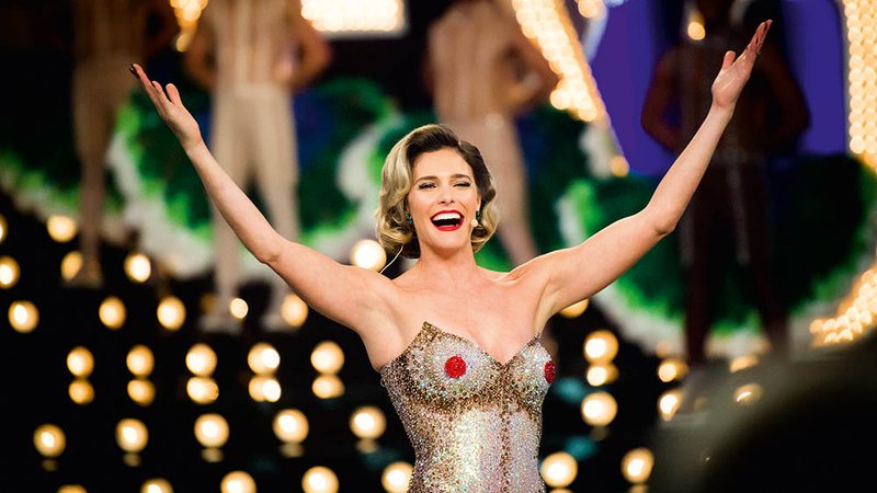 Fernanda Lima no palco do Amor & Sexo - Globo