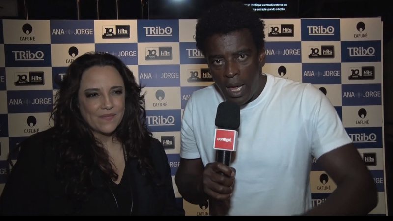 Ana Carolina e Seu Jorge dão entrevista para a TV Contigo! - Reprodução TV Contigo!