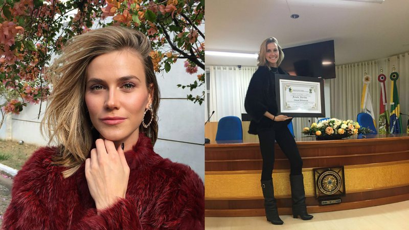 Renata Kuerten recebeu pela Câmera dos Vereadores de Braço do Norte - SC, o prêmio de cidadã benemérita - Divulgação