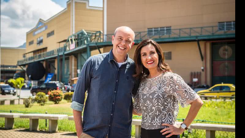 Fátima Bernardes e Alex Escobar - Globo