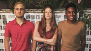 Marina Ruy Barbosa posa ao lado de Daniel Rocha e Sidney Santiago - Reprodução Instagram