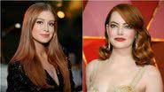 Marina Ruy Barbosa e Emma Stone: tendência do strawberry blonde - Getty Images e Brazil News