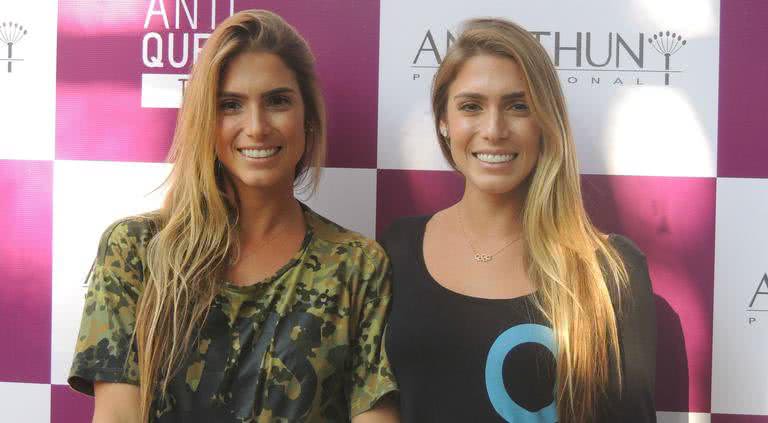 Bia e Branca Feres durante evento de beleza em São Paulo - Divulgação