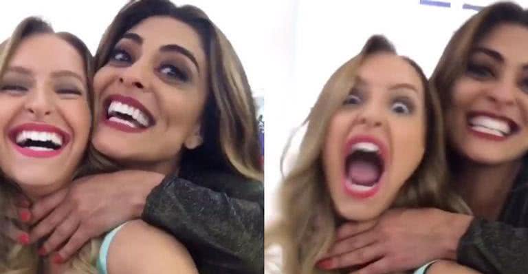 Juliana Paes e Carla Diaz se divertem nos bastidores - Reprodução Instagram