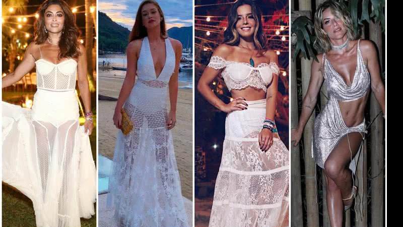 As famosas apostaram em transparência no Réveillon. Qual foi seu look favorito? - Instagram