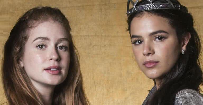 Amália (Marina Ruy Barbosa) e Catarina (Bruna Marquezine) - Globo/João Miguel Júnior