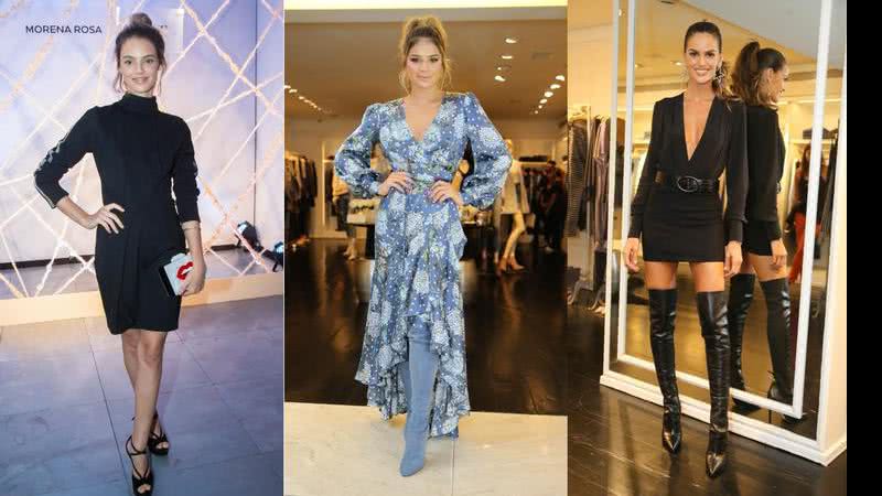 Izabel Goulart e outras famosas abusam do preto nos looks para eventos em São Paulo - Fotos: Brazilnews