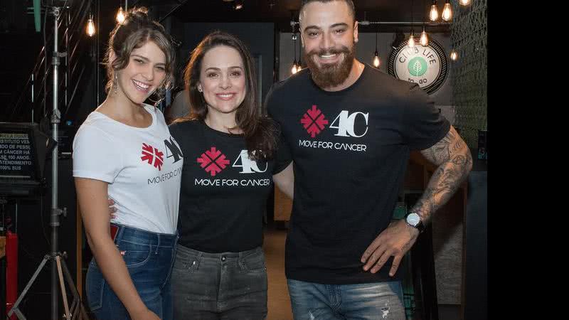 Isabela Santoni, Felipe Titto e Gabriela Duarte participam do Move4Cancer - Foto: Divulgação