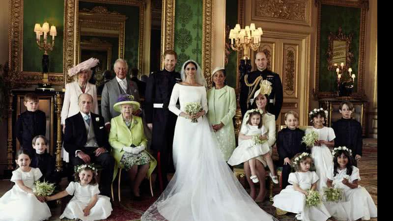 Foto da Família Real no casamento de Príncipe Harry e Meghan Markle - Alexi Lubomirski/Reprodução